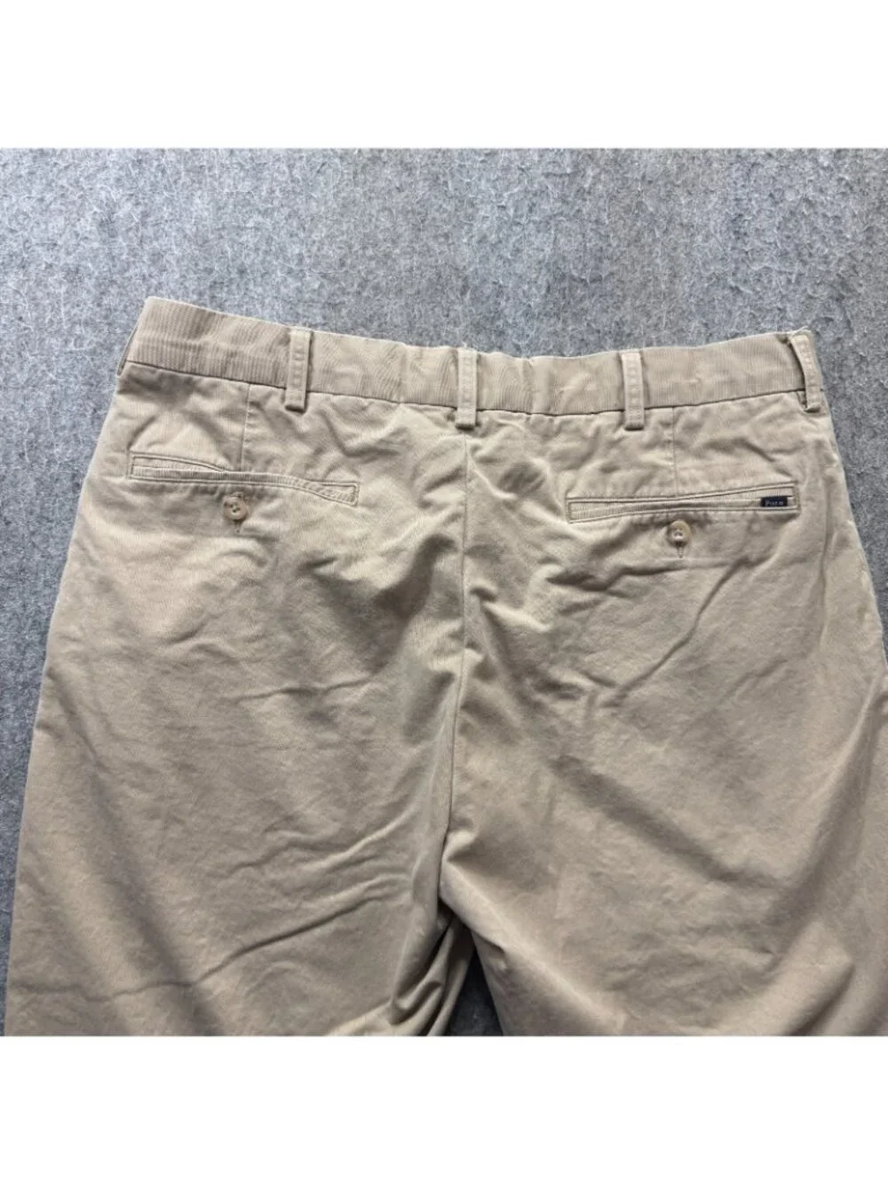 Polo Ralph Lauren Pants Men 34 x 31* Beige Stretch Classic Fit Flat Front Chinos
